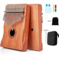 Souidmy Kalimba 17 Key- Piano de Pulgar con Bolsa Protectora- Martillo de Afinación e Instrucción- Instrumento Musical…